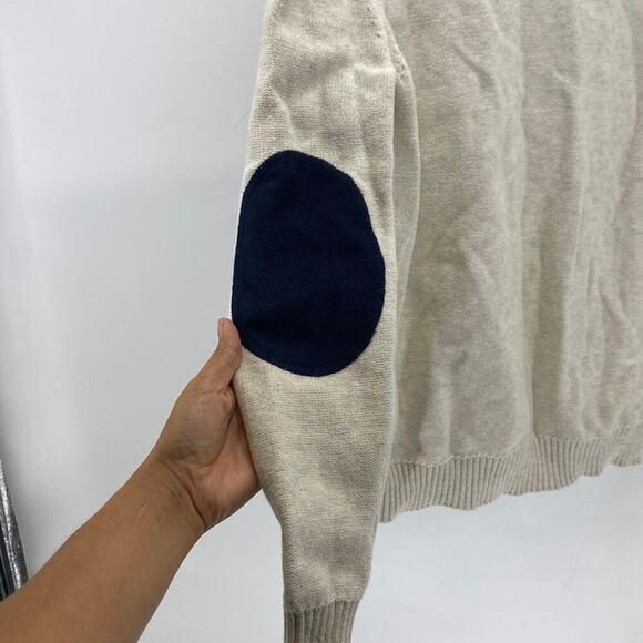 Springfield the Unique and Original cream blue elbow patches grandpa academia M - Picture 6 of 6